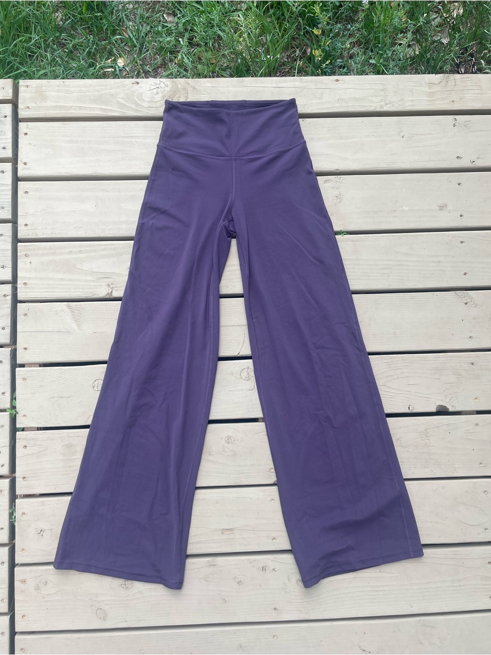 Athleta Elation Wide-Leg Pants in Plum